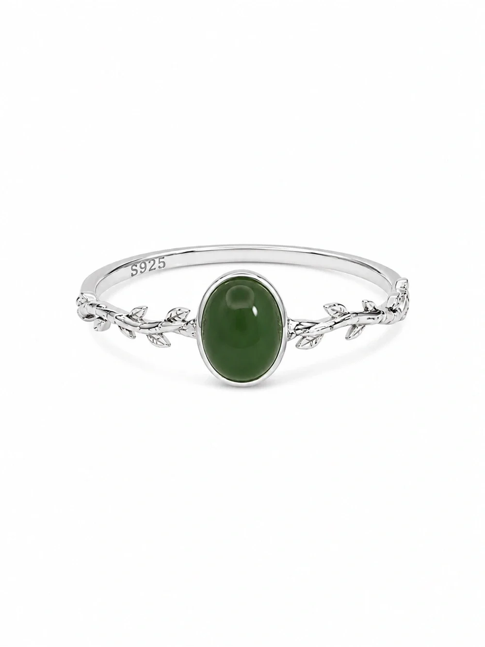 Jade Branch Ring (S925) R95